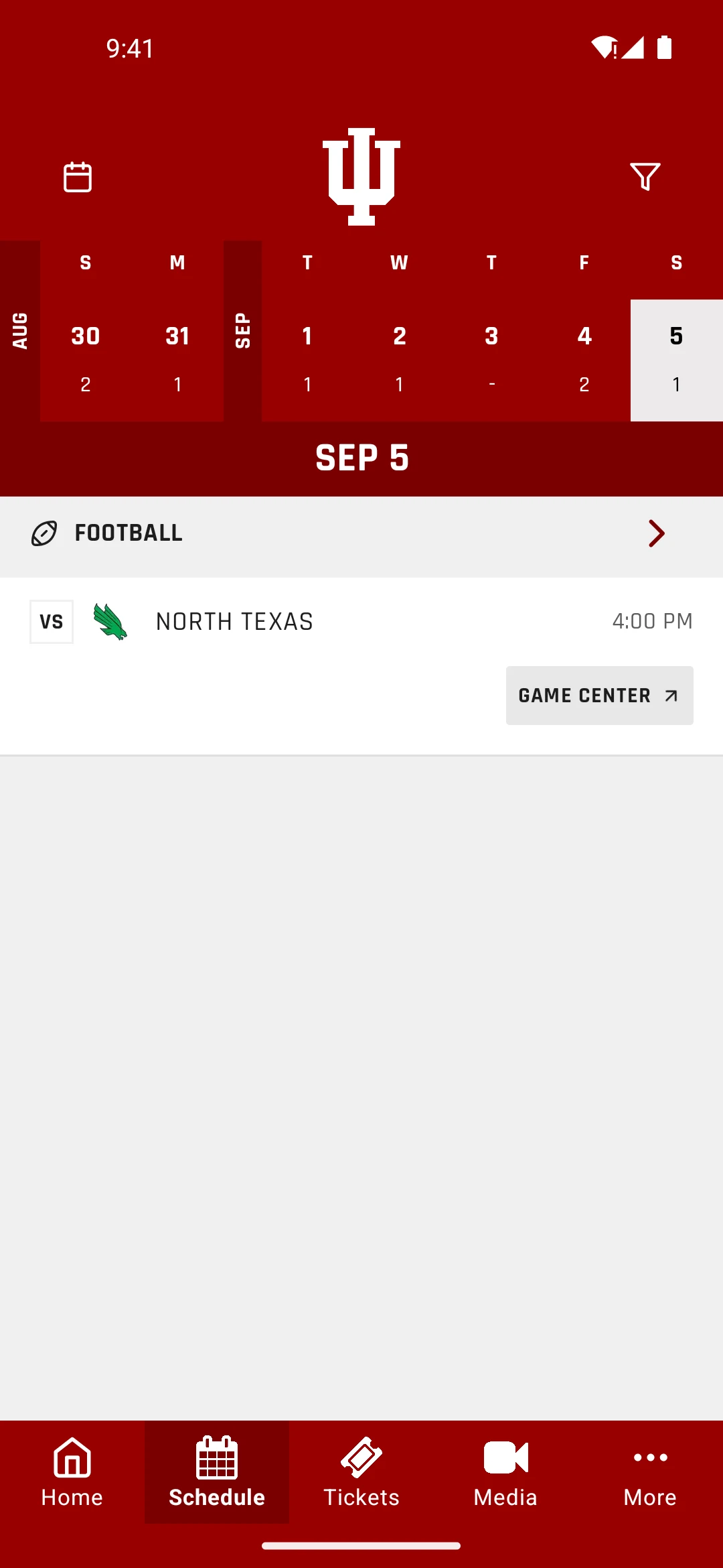IU Hoosiers screenshot